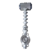 Válvula de mariposa neumática tipo wafer de alta temperatura